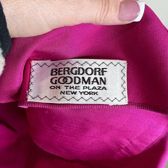 Mary‎ Ann Restivo Bergdorf Goodman Coat Jacket Pink Button Front Collarless VTG - Picture 7 of 11